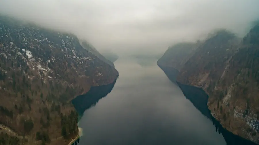 Der Königssee zwischen den Berchtesgadener Alpen