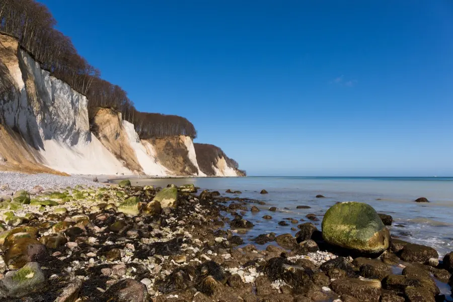 Die Kreidefelsen im Nationalpark Jasmund auf Rügen